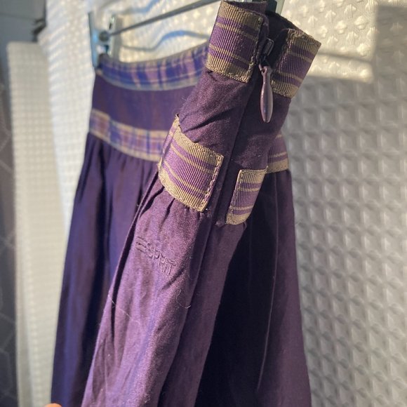 Esprit Purple Skirt with Beaded Accents - NWT - Picture 5 of 11